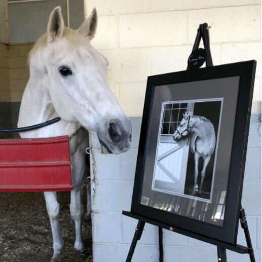 Evening Attire with his portrait