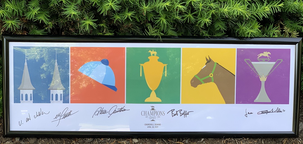 Champion's Day 2019 signed poster