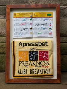 2015 alibi breakfast saddle towel and program