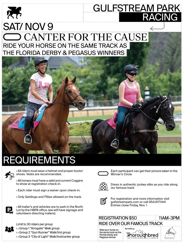 Canter for the Cause GP 2019 flyer