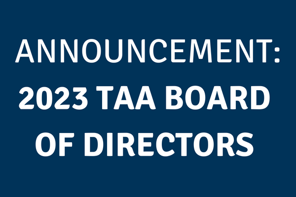 TAA Board of Directors announcement graphic