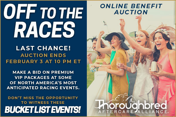 LAST CHANCE: TAA’s Off to the Races Online Auction of VIP Racing Experiences Closes Friday Night