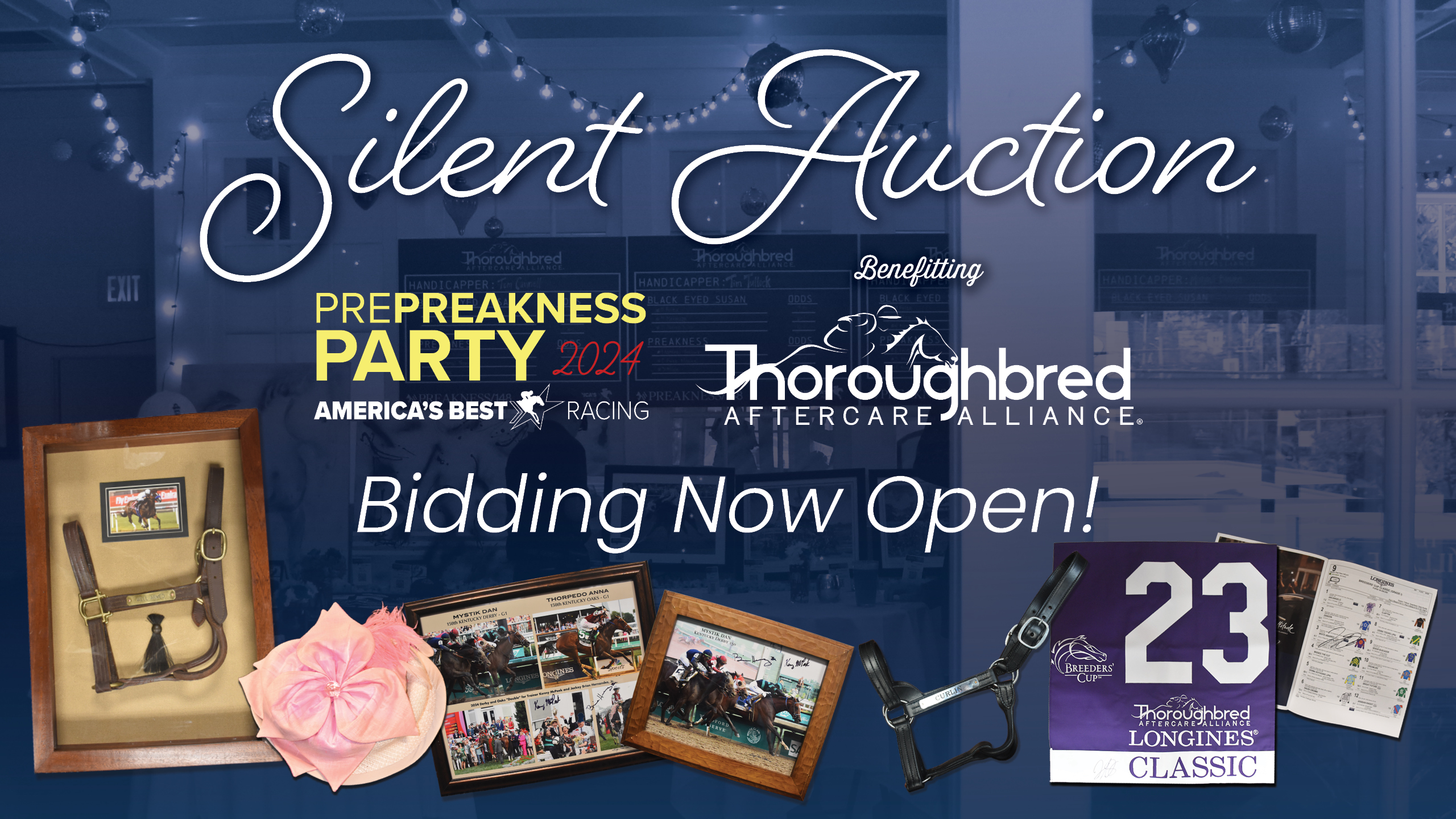 Bidding Now Open for Silent Auction to Benefit Thoroughbred Aftercare Alliance