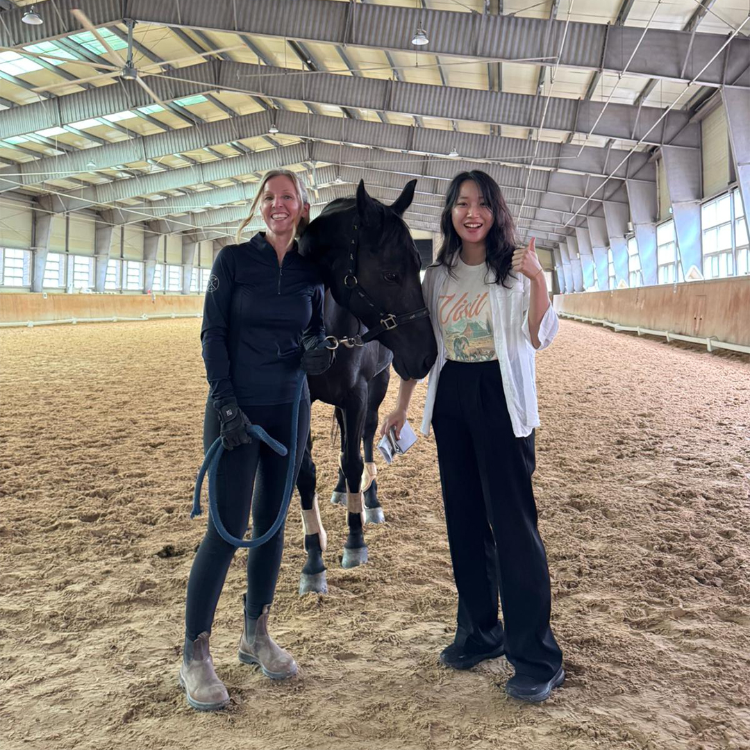 Photo from CJ's trip to South Korea - Day 5 (Hands on demonstration with horse)