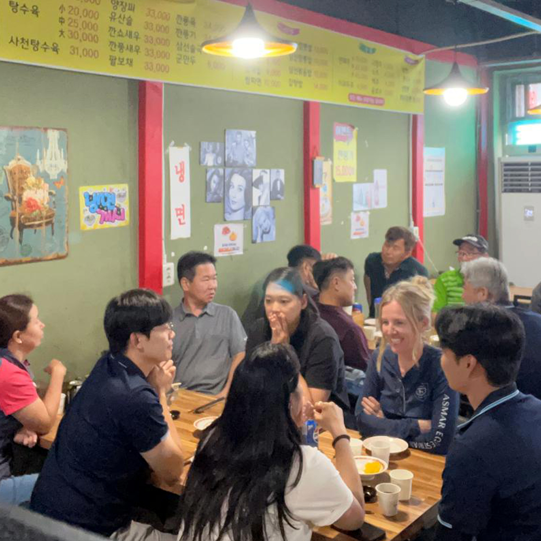 Photo from CJ's trip to South Korea - Day 7 (group dinner)