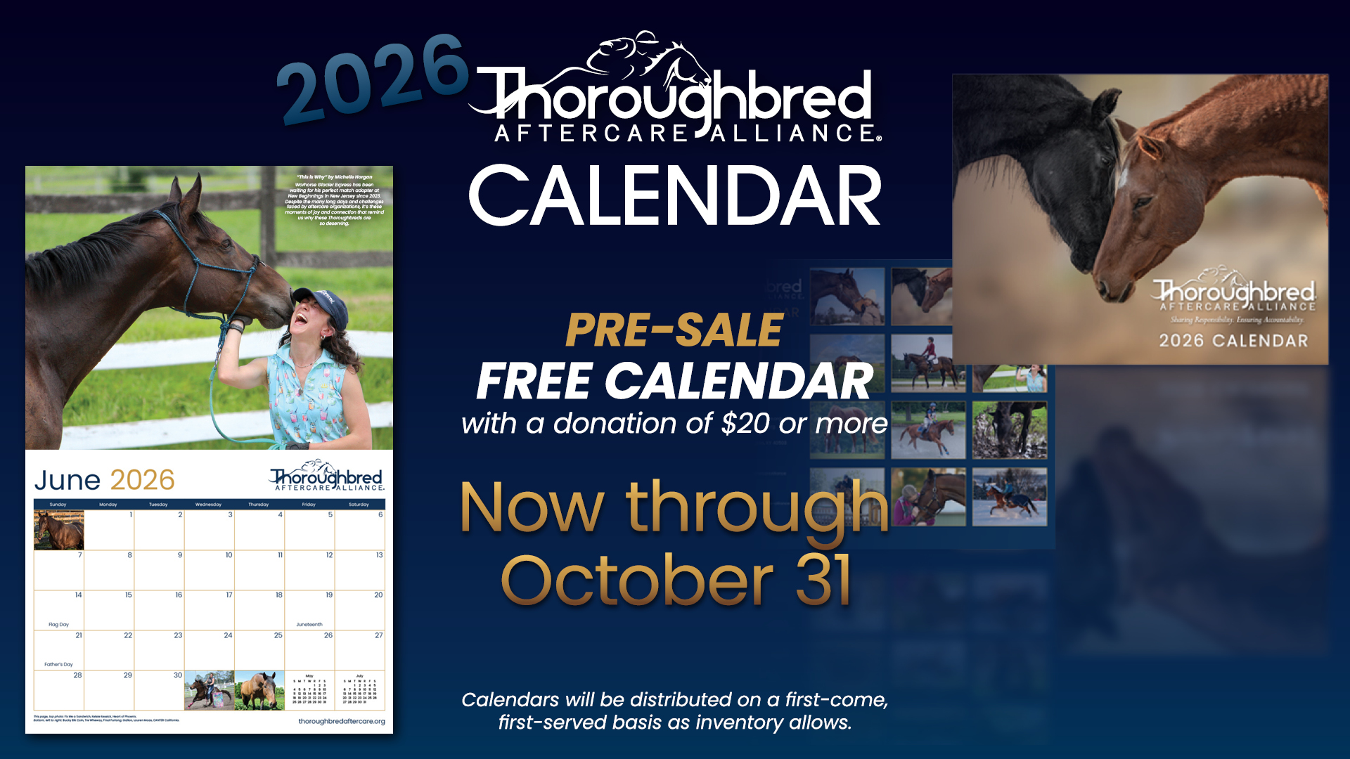 Promotion for 2026 Calendar Pre Sale