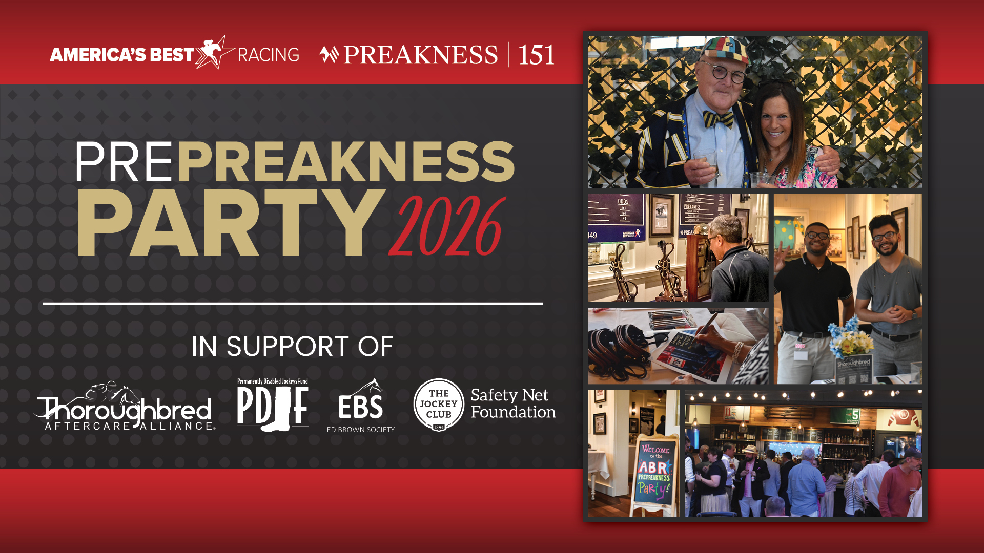 America’s Best Racing to Host Pre-Preakness Party at Laurel Park During Historic Preakness Week